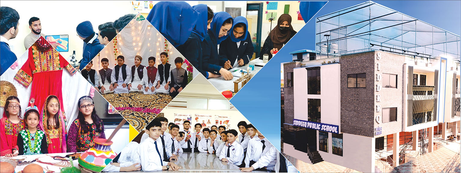 Siddeeq Public School Asghar Mall banner